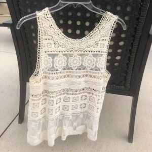 Crochet Type Tank Size Medium